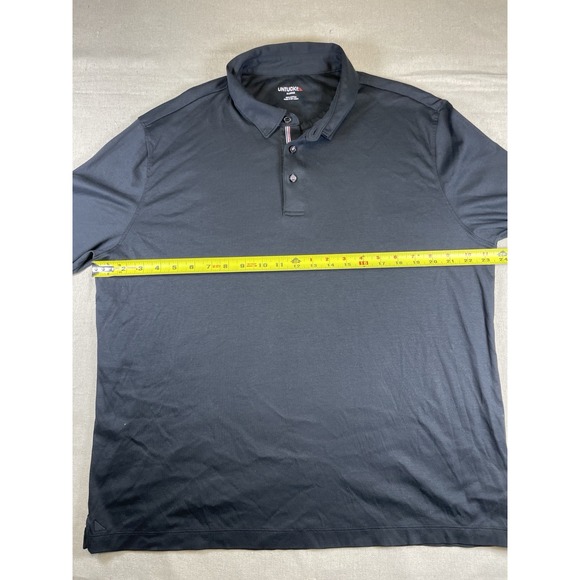 UnTuckit Men's Black Long Sleeve Cotton Polo Shirt XL‎ Preppy Dadcore Pullover - Picture 5 of 10